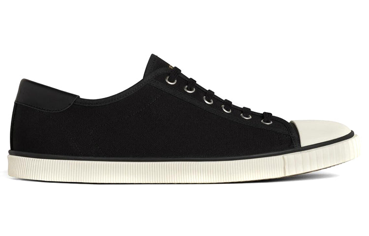 CELINE Blank Low Top Stylish Skateboarding Shoes Men's Black