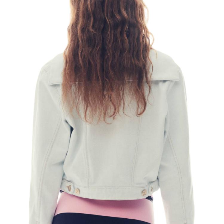 CHANEL Denim Jacket Women's Light Blue