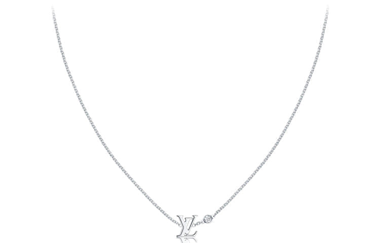 LOUIS VUITTON Idylle Blossom Lv Pendant White Gold And Diamond