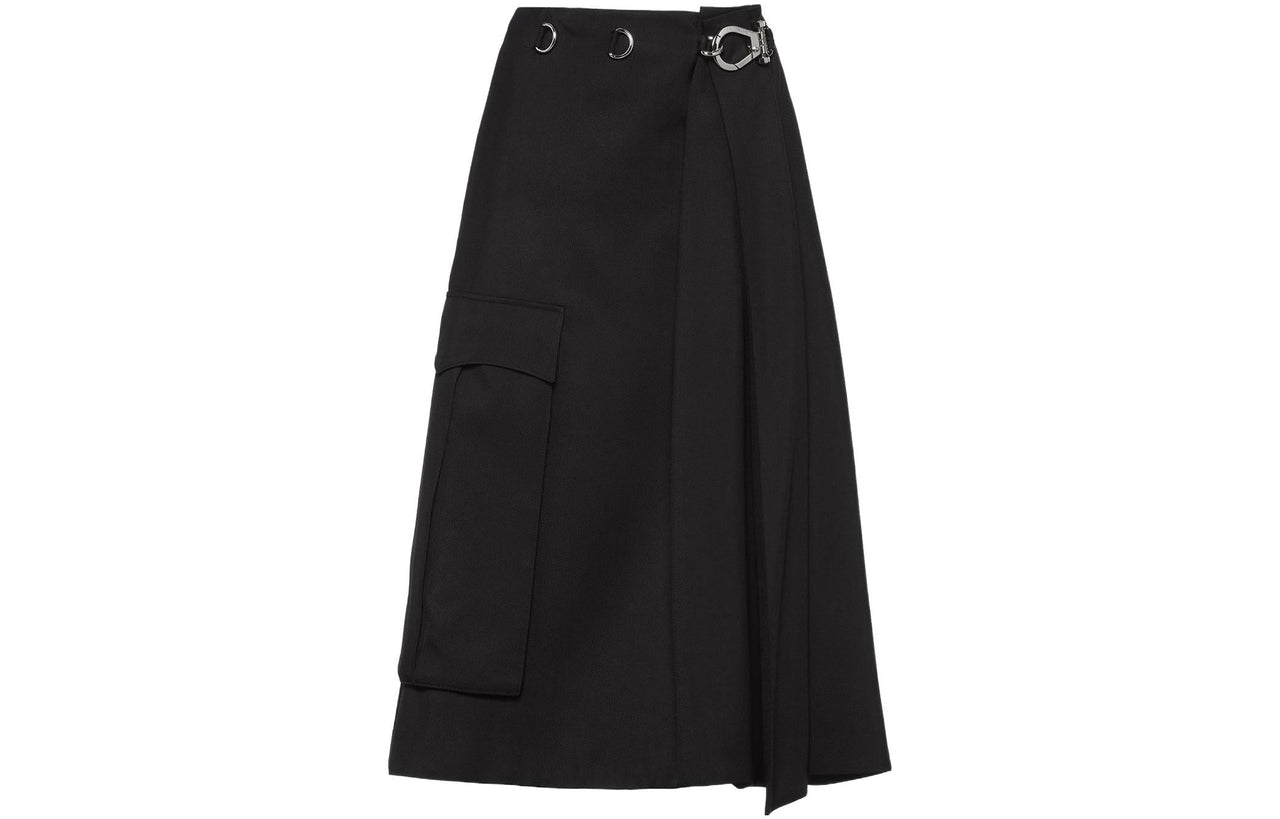 PRADA Casual Long Skirts Women's Black