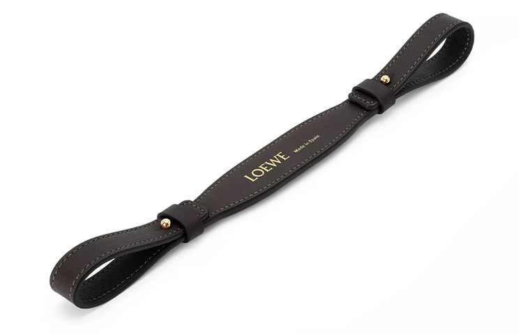 LOEWE Cow Leather Short Bag Strap Women's Black