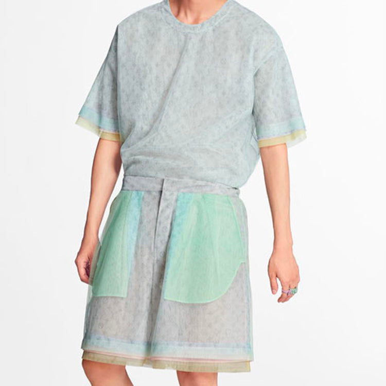 LOUIS VUITTON Casual Shorts Men's Turquoise