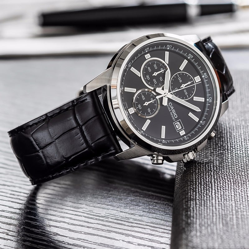 CASIO Edifice Waterproof Men Mens Black Analog MTH-5001L-1APR