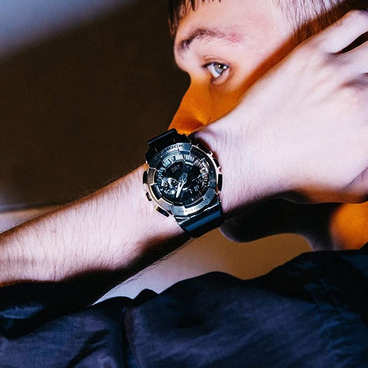 CASIO G-Shock Analog-Digital 'Black Silver' GM-110-1ACR