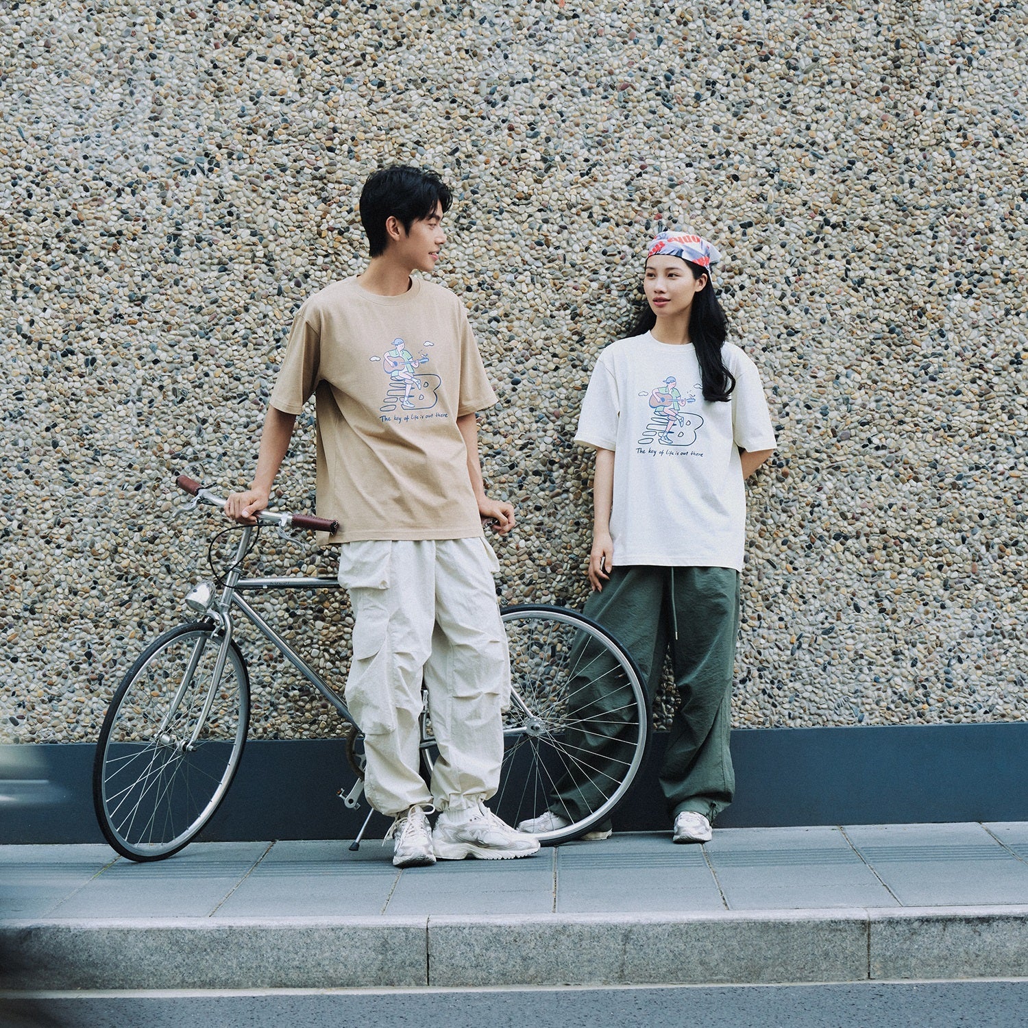New Balance x PK Guitar Graphic T-Shirt Asia Sizing 'Ivory' NEE26021-IV