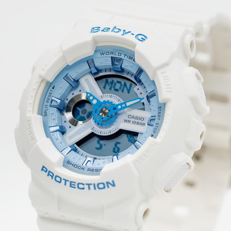 CASIO Baby-G 'Black & White' GA-100CF-1A9&BA-110BE-7A