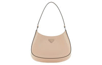 PRADA Cleo Leather Handbag, Shoulder Bag Women's Flesh Pink