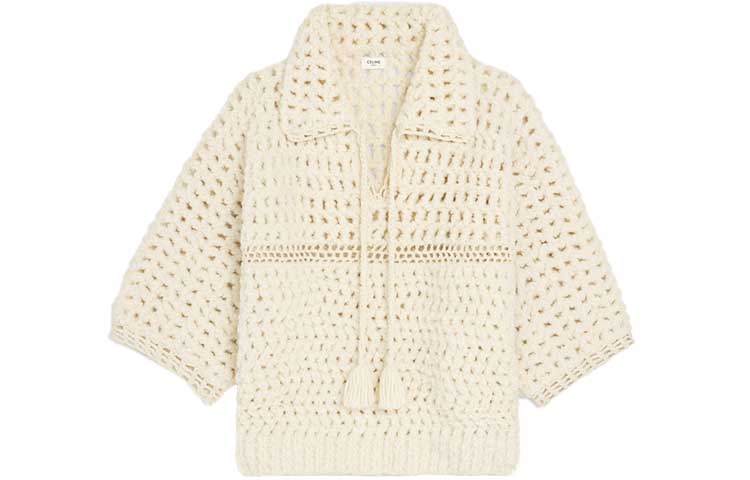 CELINE FW21 Sweater Women's Ecru