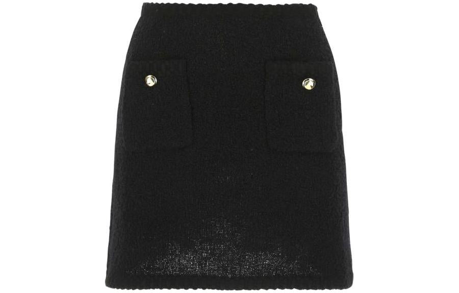 MIU MIU Casual Short Skirts Women's Black