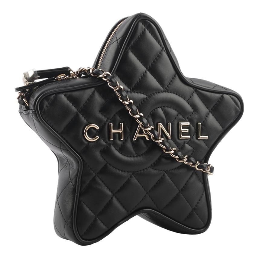 CHANEL Sheepskin Handheld Shoulder Bag Crossbody Bag Women's Black