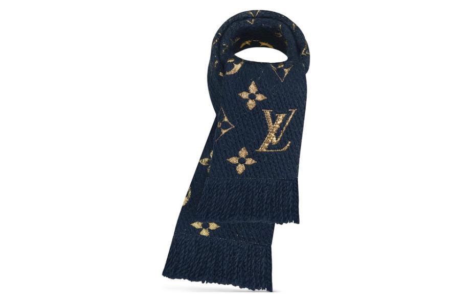 LOUIS VUITTON Knit Scarves Women's Blue