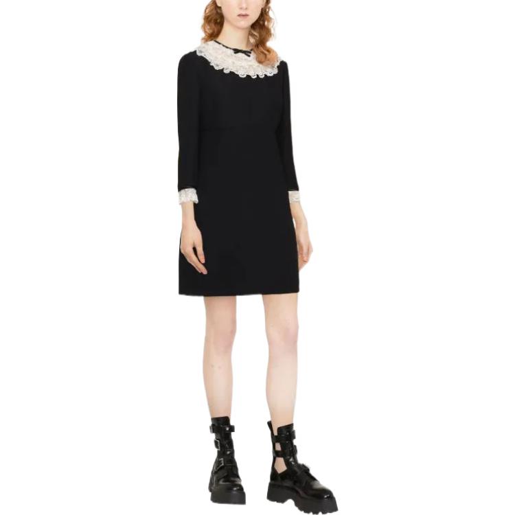 MIU MIU Long Sleeved Dresses Women's Black • SneakerSouqq MIU MIU Long Sleeved Dresses Women's Black • SneakerSouqq