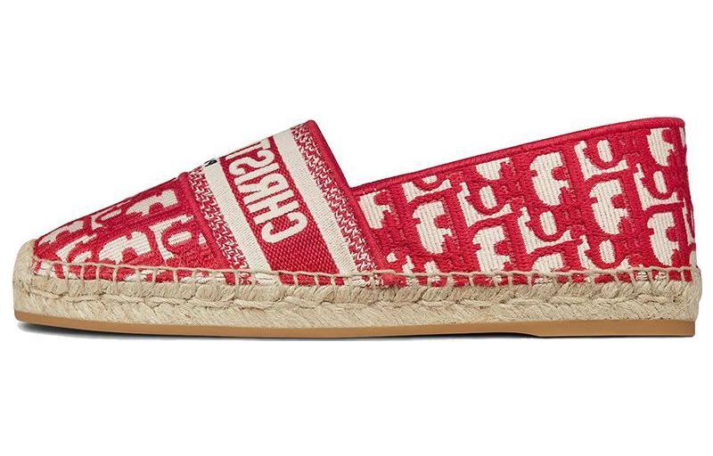 DIOR Granville Casual Single Shoes Women's Red