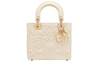 DIOR Lady DiorMy ABCDior Sheepskin Dior Bag Shoulder Bag Crossbody Bag Handbag Small Size Women's Milk White