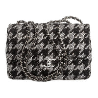 CHANEL Rhinestone And Metal Combination Evening Party Bag Shoulder Bag Crossbody Bag Women's Black & Silver