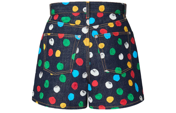 Yayoi Kusama X LOUIS VUITTON LOUIS VUITTON X Yayoi Kusama Casual Shorts Women's Black