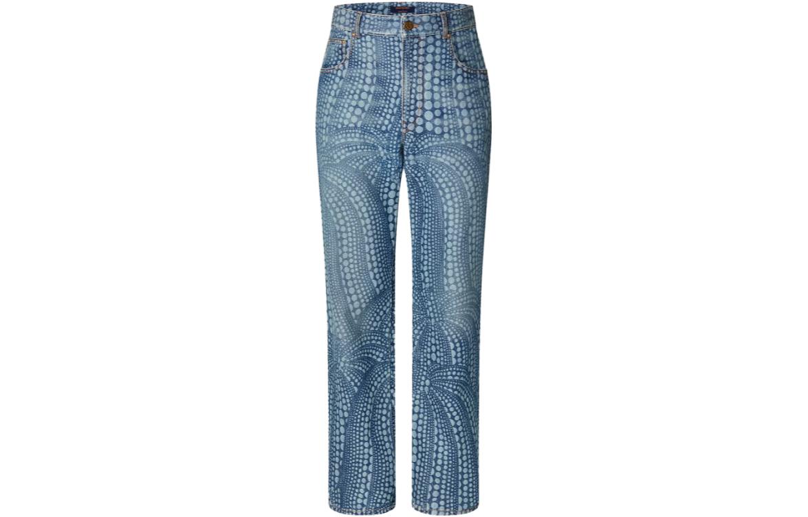 LOUIS VUITTON X Yayoi Kusama SS23 Pumpkin Jeans Men's Blue