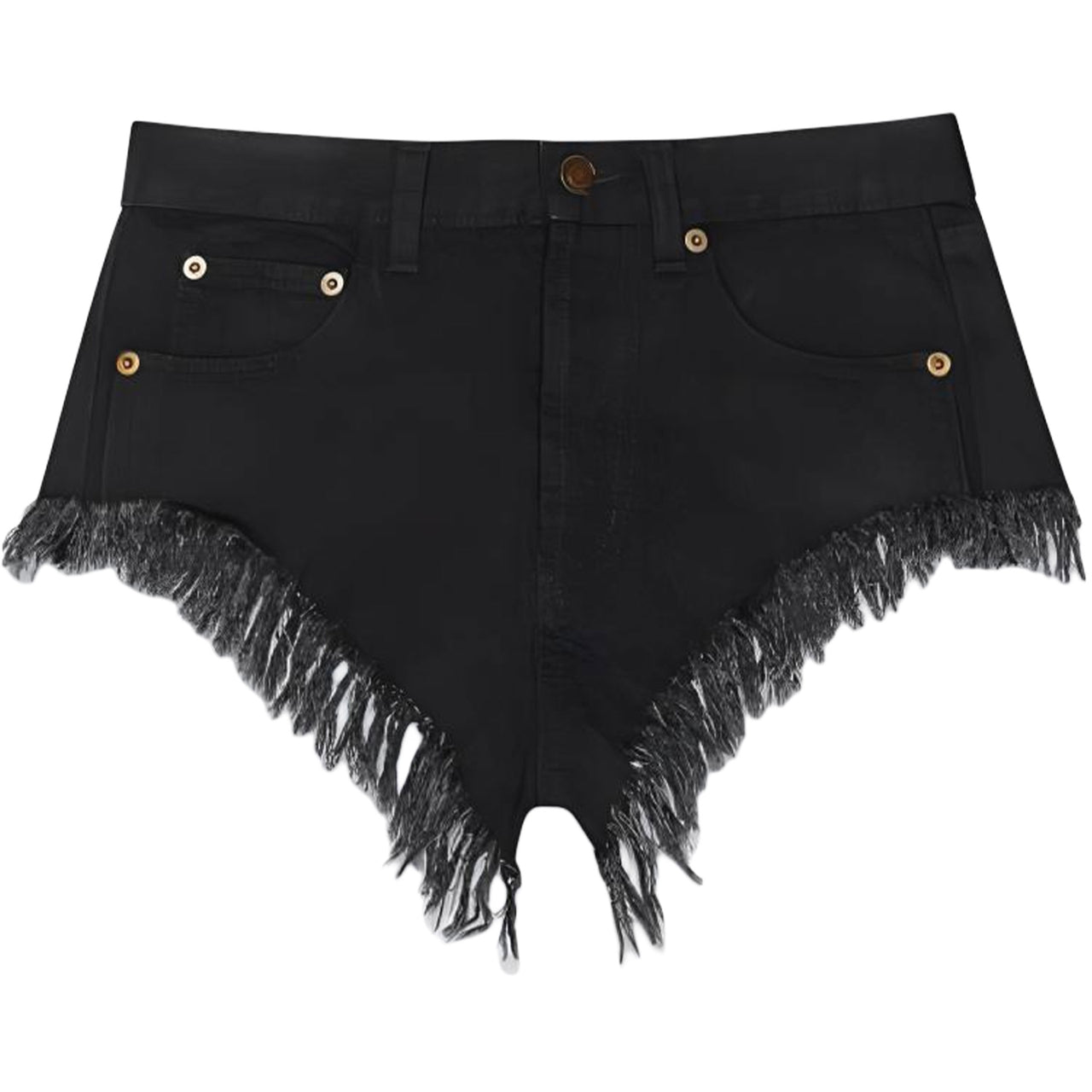 SAINT LAURENT Denim Shorts Women's Black