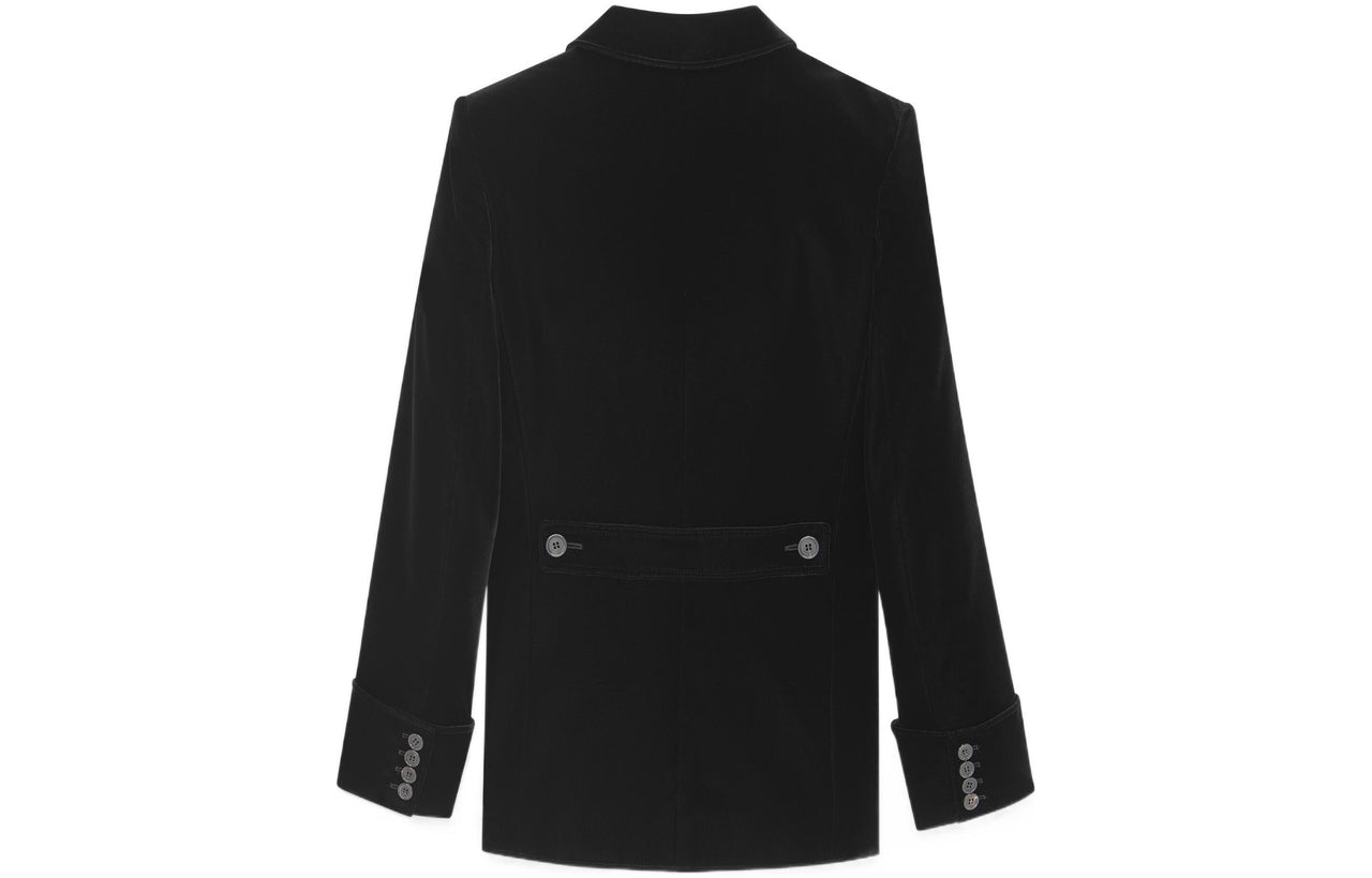 SAINT LAURENT Single-Breasted Tailored Velvet Jacket