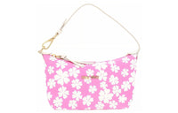 MIU MIU Spirit Calfskin Detail One Shoulder Handbags Mini Women's Pink & White