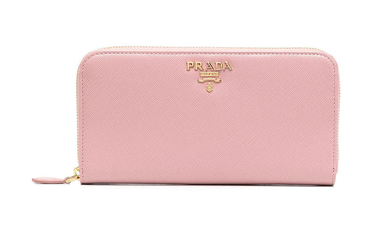 PRADA Calfskin Wallet Women's Pink
