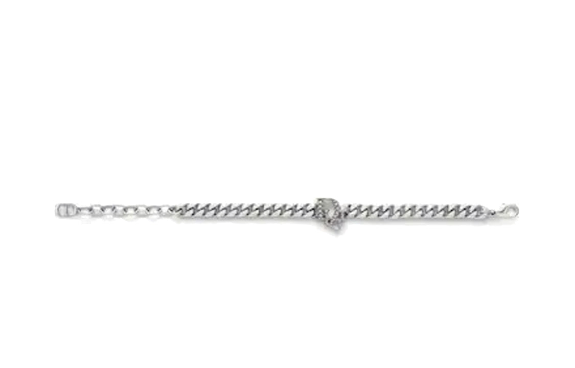 DIOR Brass Bracelets Unisex Silver