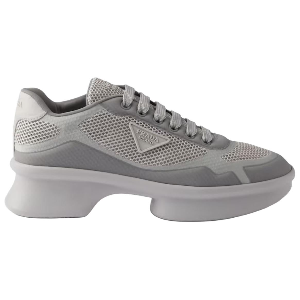 PRADA Low Top Casual Shoes 5cm Women's Gray