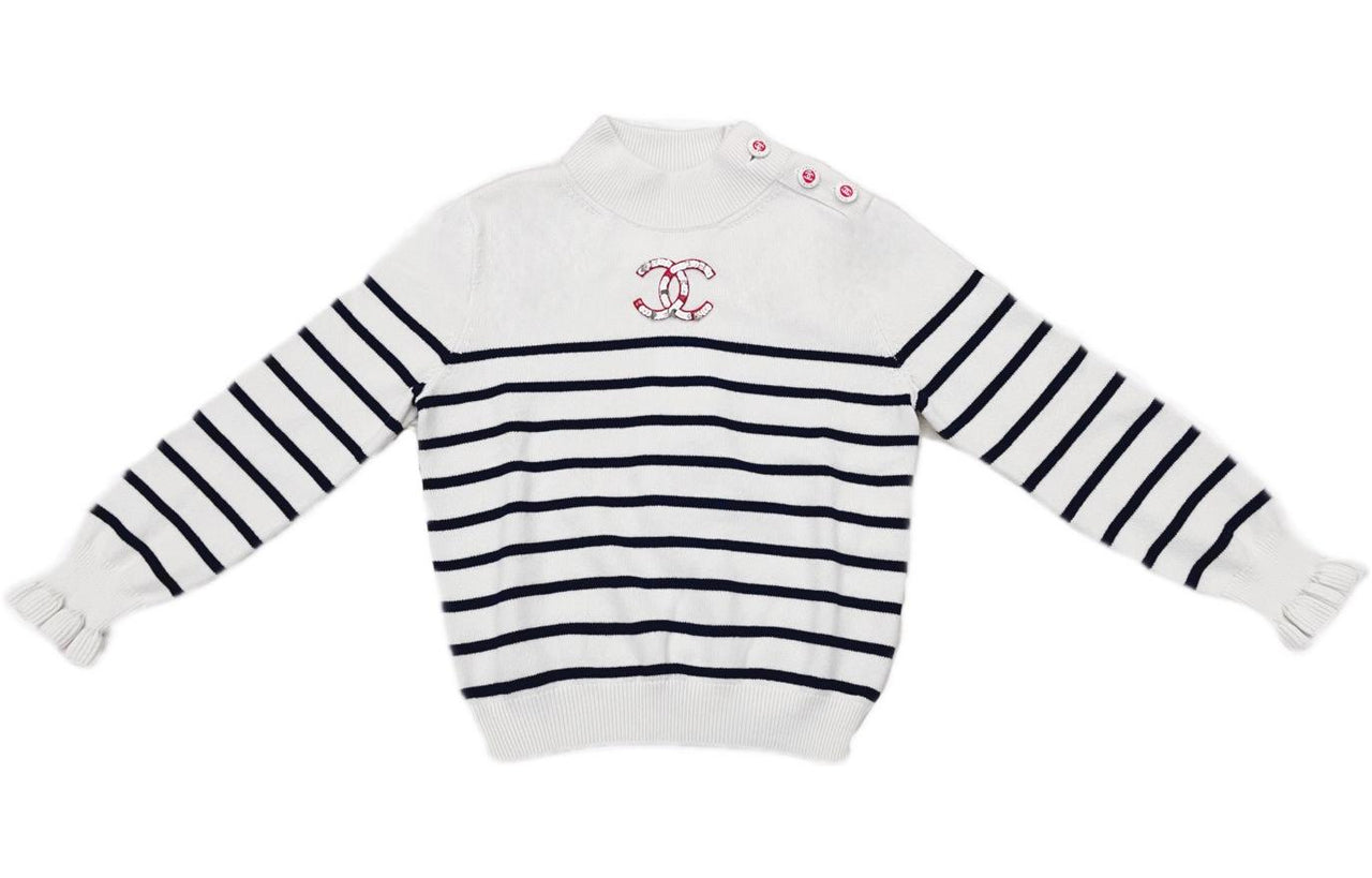 CHANEL FW22 Cashmere Sweater Women's White