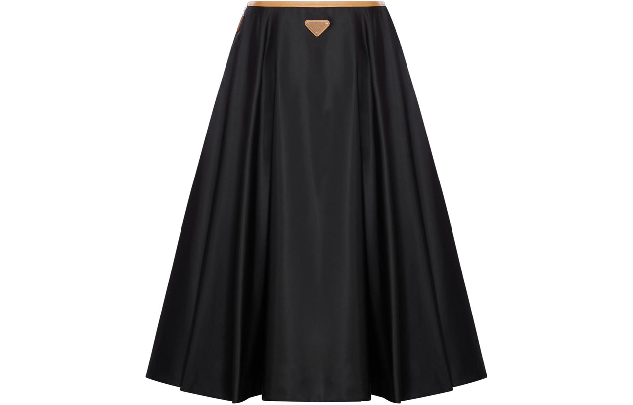 PRADA SS24 Casual Long Skirts Women's Black
