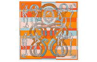 HERMES Silk Scarves Women's Orange