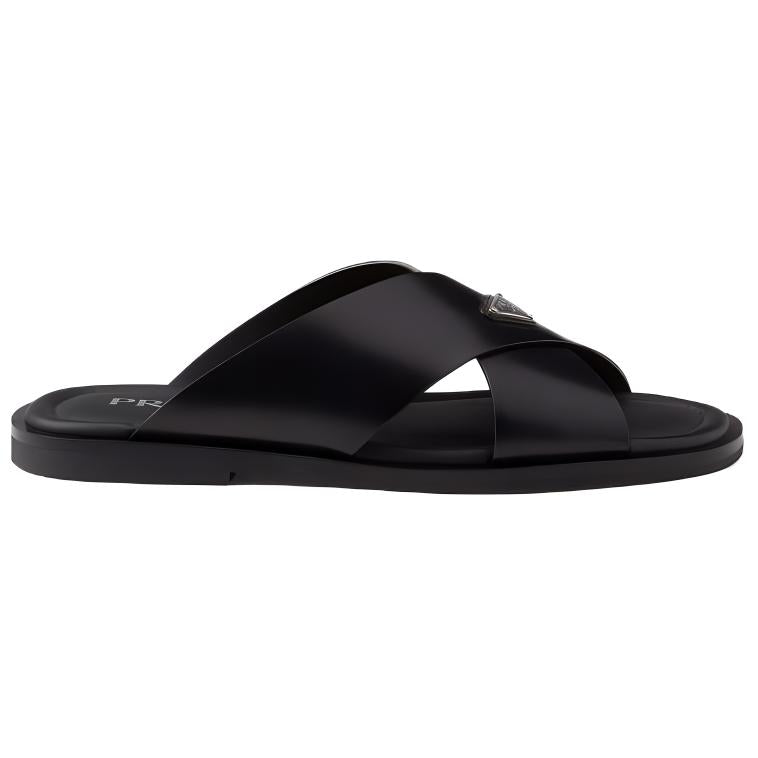 PRADA Slide Slippers Men's Black