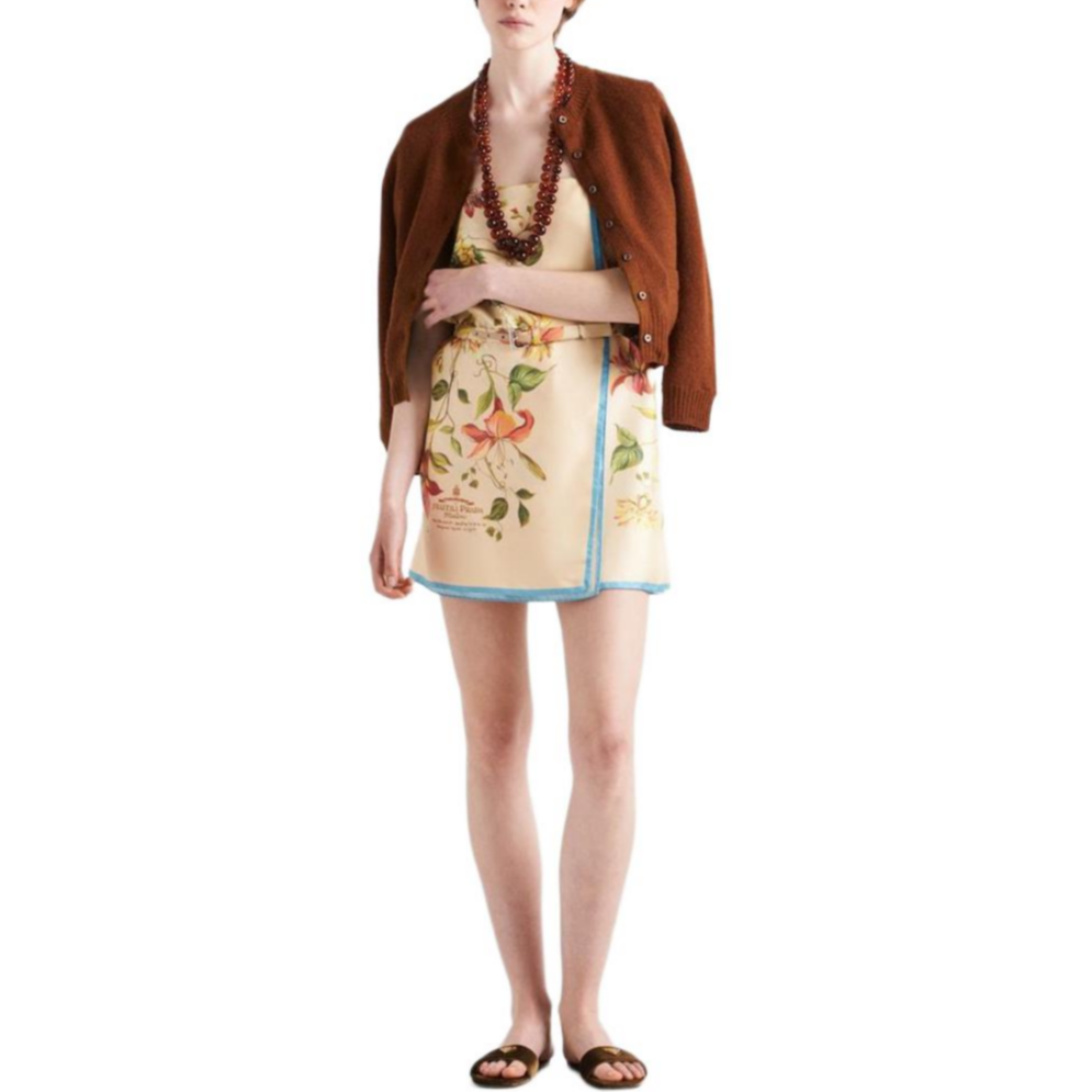 PRADA Silk Twill Mini Dress