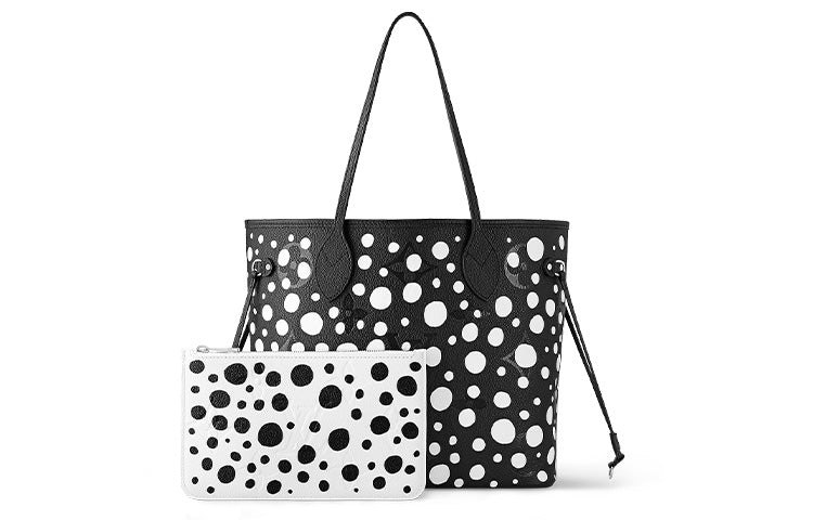 LOUIS VUITTON X Yayoi Kusama Neverfull Mm Black/White