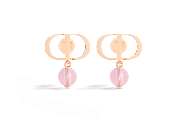 DIOR Metal Earrings Women's Pink