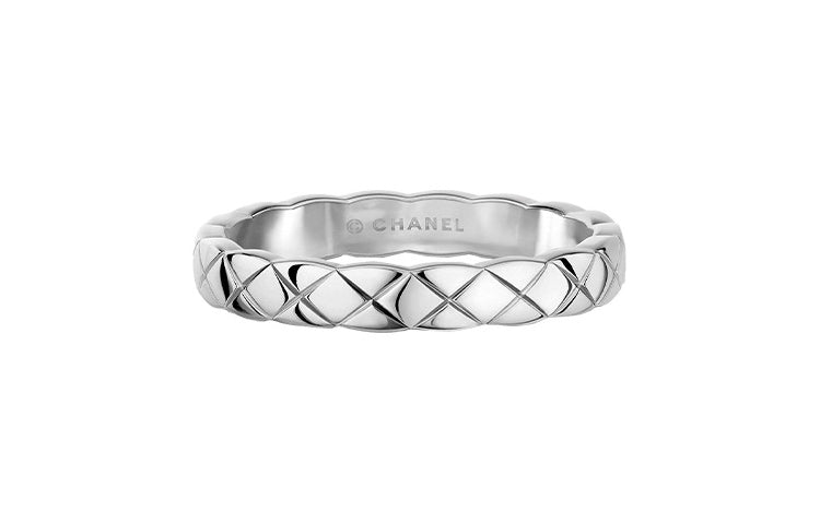 CHANEL CoCo Crush 18K White Gold Rings Women's Silver