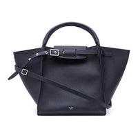 CELINE Calfskin Tote Bag Shopping Bag Shoulder Bag Handbag Women's Marine Blue