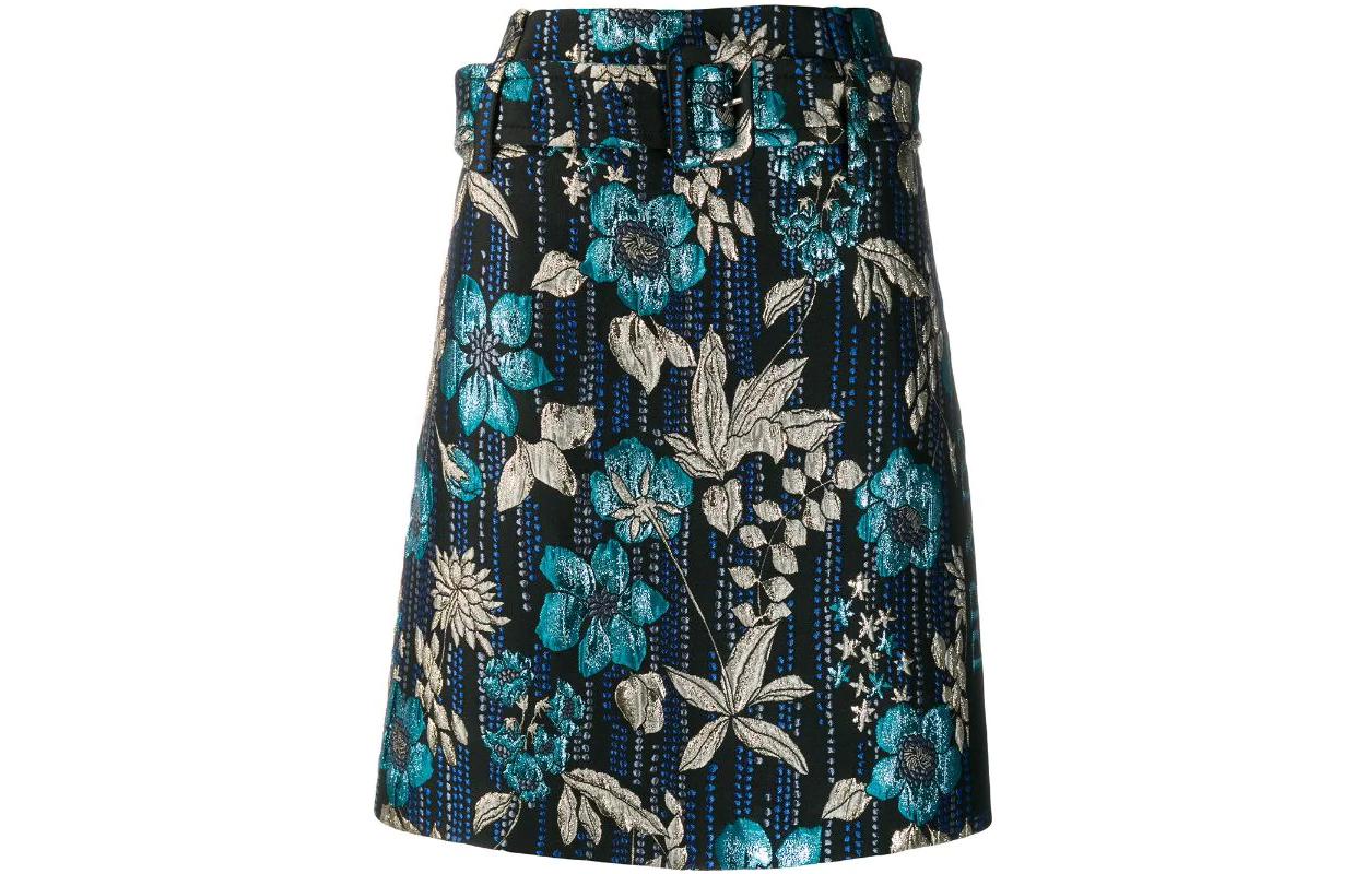PRADA Casual Short Skirts Women's Blue
