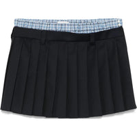 MIU MIU Batavia Skirt Bleu
