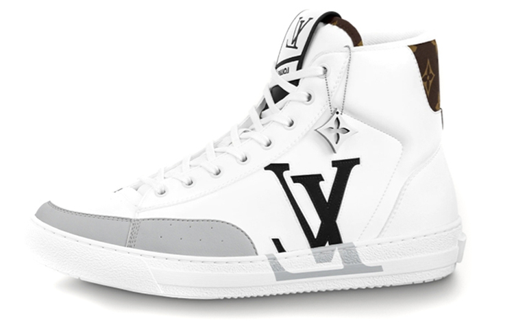LOUIS VUITTON Charlie Monogram Unise Stylish Skateboarding Shoes Men's White Black
