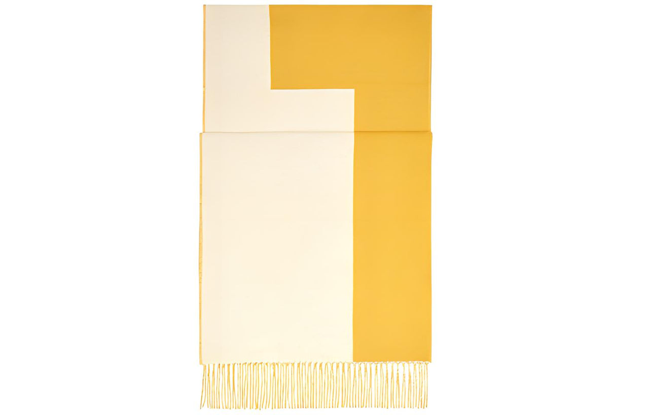 HERMES Scarves Unisex Yellow