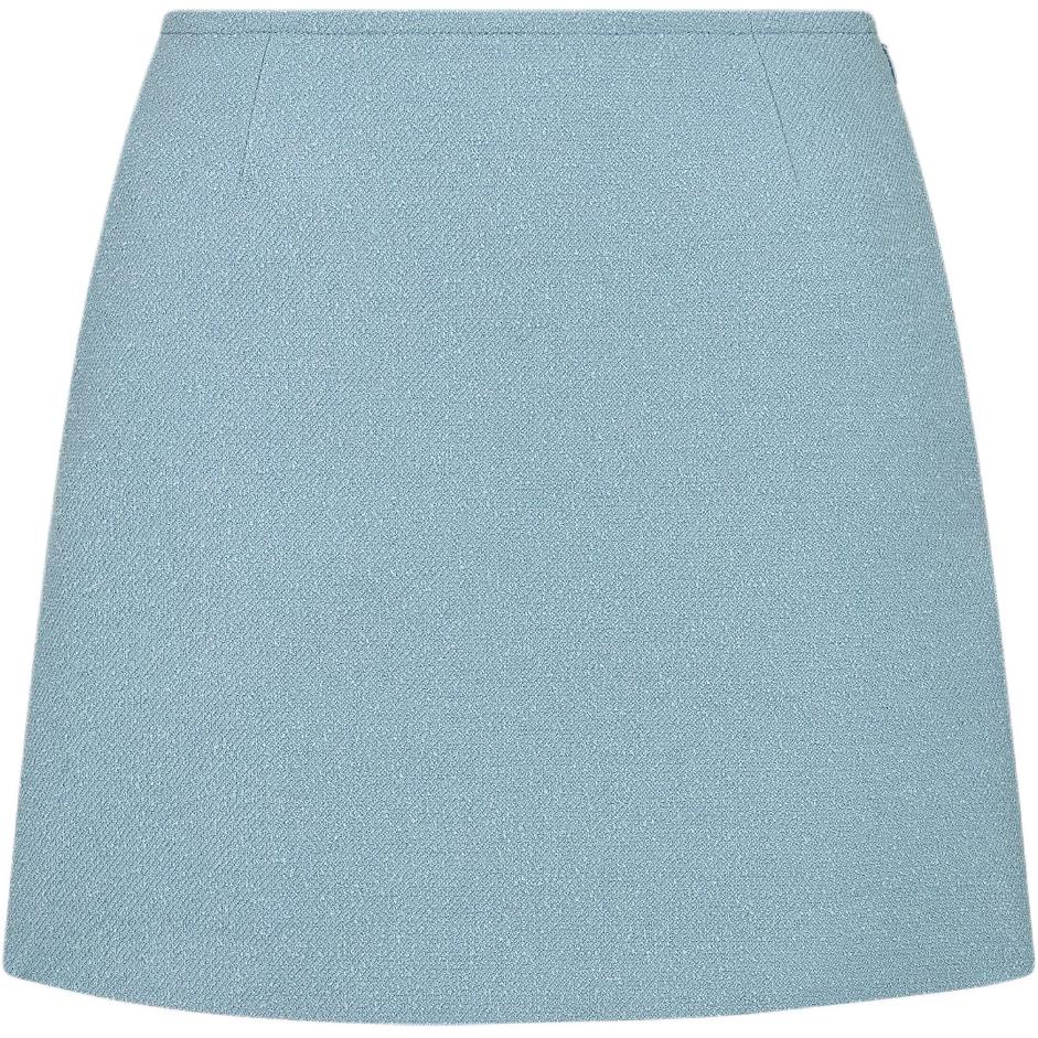 DIOR FW24 Casual Short Skirts Women's Light Blue
