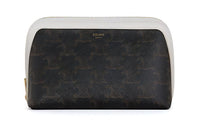 CELINE Sheepskin Chain Bag, Shoulder Bag, Crossbody Bag, Clutch Women's White, Tawny
