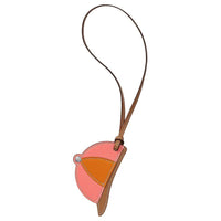 HERMES Calfskin Bag Accessory Men's Pink & Orange