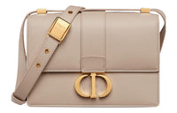 DIOR 30 Montaigne Cow Leather Monsta Bag Box Bag Handbag Shoulder Bag Crossbody Bag Small Size Women's Rouge Beige