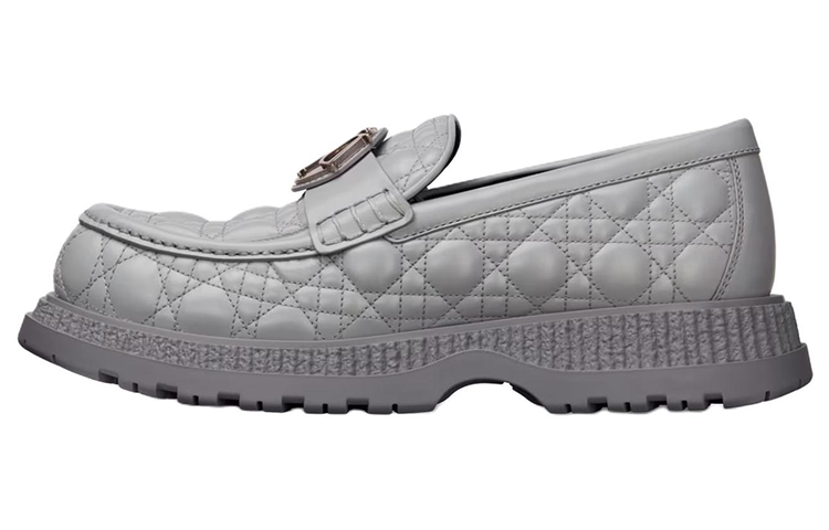 DIOR Buffalo Loafers Men's Gray