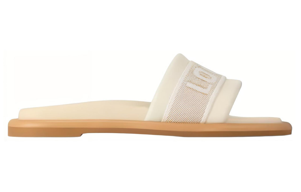 LOUIS VUITTON Bliss Slide Slippers Women's Beige