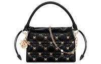 DIOR Lady Dior Sheepskin Shoulder Bag Crossbody Bag Handbag Mini Women's Black