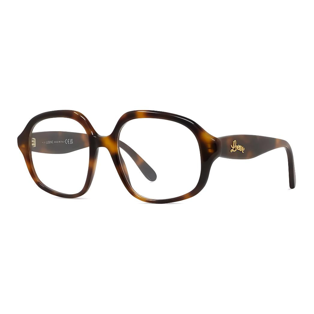 LOEWE Acetate Irregular Shape Eyeglass Frames Women's Tortoiseshell