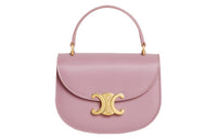 CELINE Besace Cow Leather Shoulder Bag, Crossbody Bag, Handbag Mini Women's Petal Color