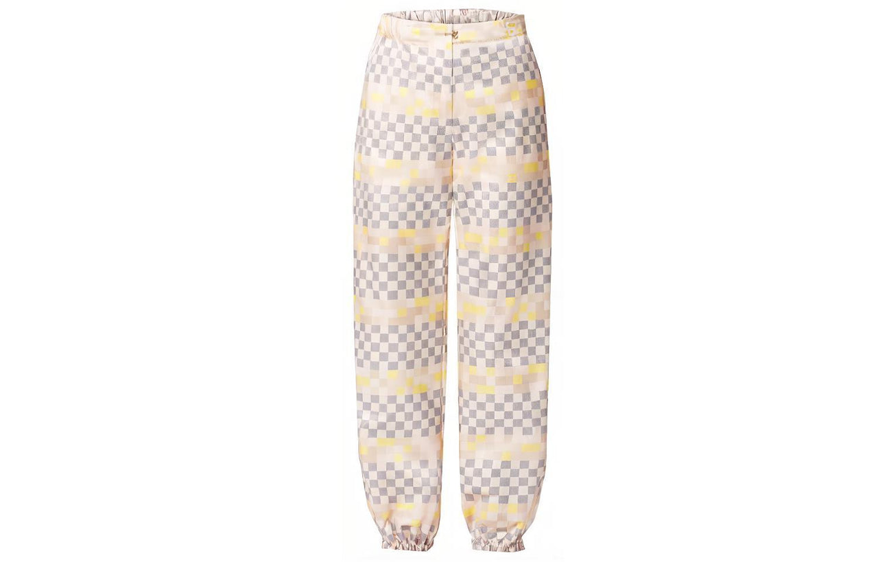 LOUIS VUITTON SS22 Knitted Sports Pants Women's Pink
